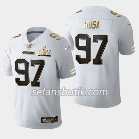 San Francisco 49ers Tröjor Nick Bosa 97 Nike Vit Golden Edition 2020 Super Bowl LIV - Herr San Francisco 49ers Tröjor Nick Bosa 97 Nike Vit Golden Edition 2020 Super Bowl LIV - Herr